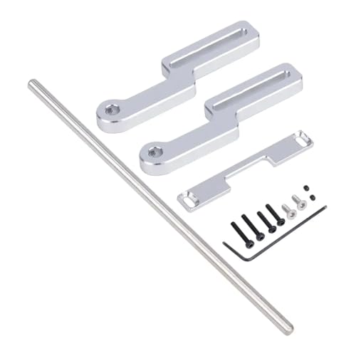FKRTQIYN 1/18 Skala RC Crawler Car Aluminium vordere Stoßstange kompatibel mit Off -Straßenfahrzeugzubehör Teilen des -Stils(Silver) von FKRTQIYN
