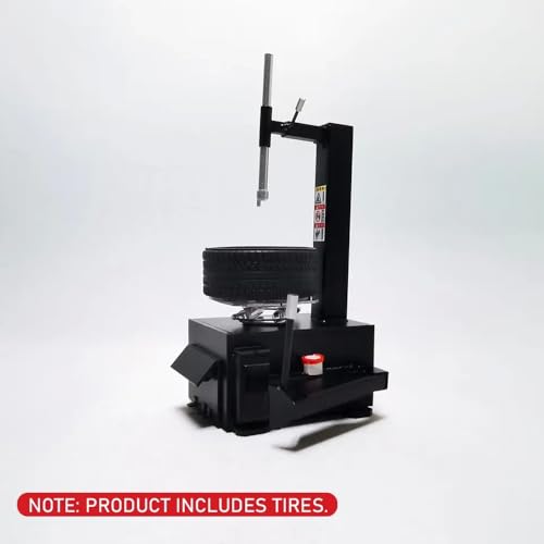 FKRTQIYN 1/18 Skala -Reifen -Ziehmaschine und Reifengaragenreparaturwerkzeug für Automodell -DIY -Projekte und simulierte Szenen(BK) von FKRTQIYN