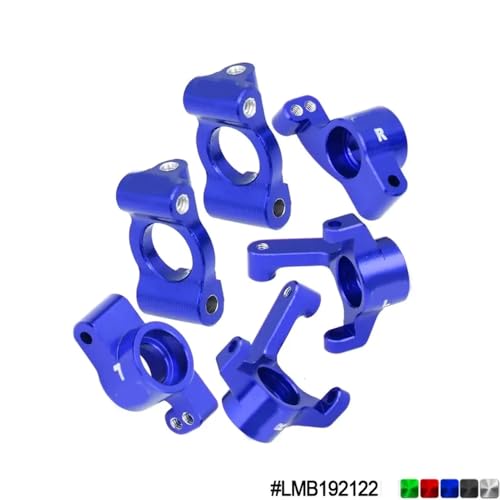 FKRTQIYN 1:24 Skala 2WD Buggy Compatible Aluminium 7075 Upgrade -Teile für RTR RC Modell LOS00007(BU (Steering Cup)) von FKRTQIYN