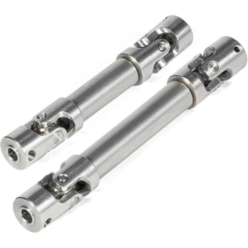 FKRTQIYN 2pcs Universal Joint Drivewelle mit 1/18 RC Rock Crawler UTB18 Unbegrenzter Trail Buggy Heavy Duty Steel Drive -Welle kompatibel von FKRTQIYN