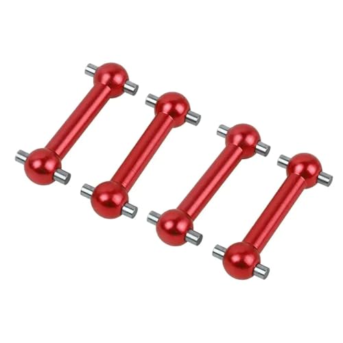 FKRTQIYN 4 Stücke Antriebswellenhundknochenteile kompatibel mit 1:10 RC-Auto-Crawler für TT02 TT02D TT02S TT-02 Upgrade(Red) von FKRTQIYN
