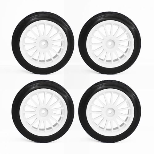 FKRTQIYN 4pcs 2,2 -Zoll -Rad Felgen und Reifen kompatibel mit 1/8 I RTR 3.0 Fiesta Flux Rally Rallye RC -Autos und Modelle Upgrade -Teile(WH) von FKRTQIYN