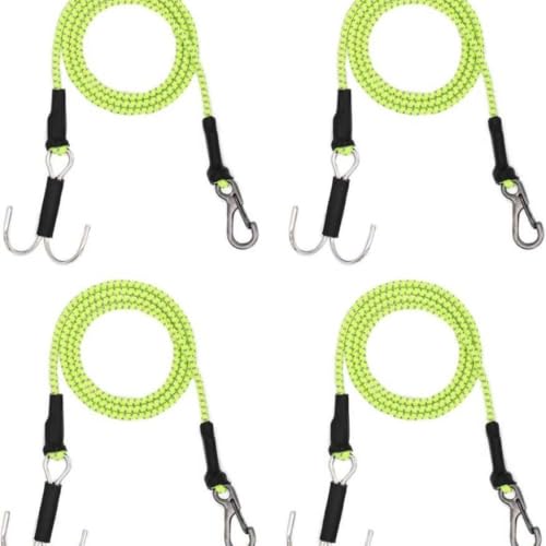FKRTQIYN 4pcs 28in Elastic Tow -Seile mit Haken für RC Crawler Accessoires kompatibel mit TRX6 Gen7 Gen8 TF3 RC -Autos und Boote(Green) von FKRTQIYN