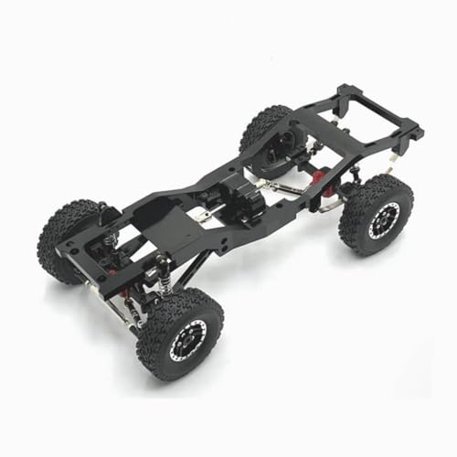 FKRTQIYN Aluminium -Chassis -Rahmenteile für 1/12 Skala MN82 LC79 RC Crawler Compatible Metal Upgrade Accessoires(BK) von FKRTQIYN