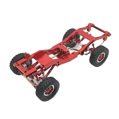 FKRTQIYN Aluminium -Chassis -Rahmenteile für 1/12 Skala MN82 LC79 RC Crawler Compatible Metal Upgrade Accessoires(RD) von FKRTQIYN