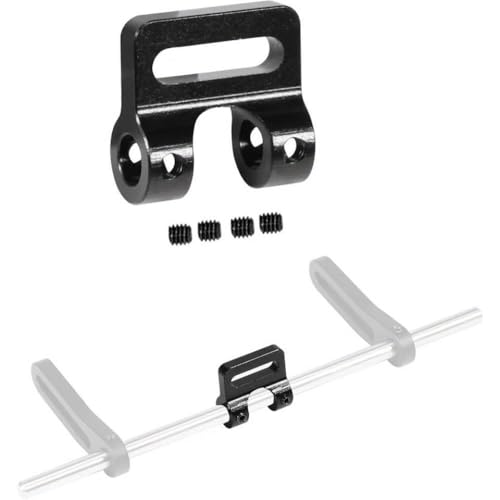 FKRTQIYN Aluminium Modular Fairlead für 4,5 -mm -Rohrstoßfänger kompatibel mit RC Crawler Winch Chassis Power Wagon und Cliffhanger -Körper in Schwarz von FKRTQIYN