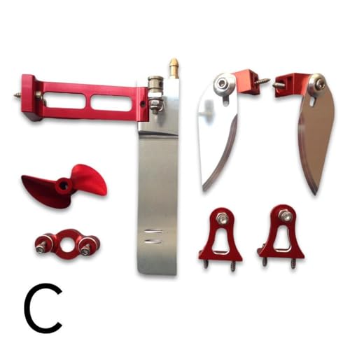 FKRTQIYN Aluminium -Upgrade -Teile für UDI903 kompatible RC -Bootsrudderpropeller und Flossen für bürstenlosen Schnellboot drehen(Brown) von FKRTQIYN