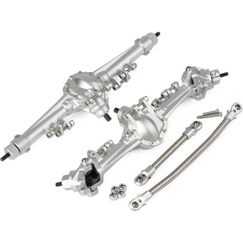 FKRTQIYN -Aluminium vorne und Hinterachse mit Kegelausrüstung und SOA -Mount, die mit 1/10 RC Crawler und Element CC01 -Upgrade -Zubehör kompatibel ist von FKRTQIYN