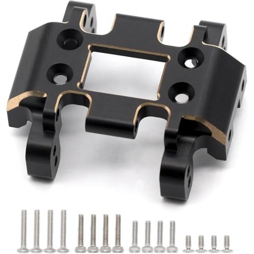 FKRTQIYN Black Coating Messing Skid Platte 27G kompatibel mit 1/18 RC Crawler Ascent 18 Teile von FKRTQIYN