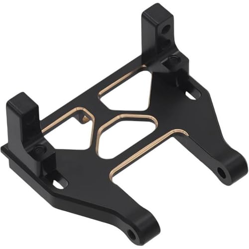 FKRTQIYN Einstellbare Messing-Lay-Down-Servohalterung 15G Schwarze Beschichtung kompatibel mit 1/18 RC Crawler Ascent 18 Teile von FKRTQIYN