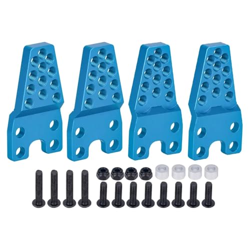 FKRTQIYN Einstellbarer Aluminium -Stoßdämpfermontagehöhenhöhenwinkelständer kompatibel mit 1 10 -Skala RC Crawler Cars D110 Upgrade Teil 90046(Blue B) von FKRTQIYN
