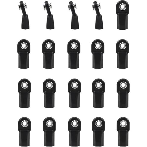 FKRTQIYN M4 RC -Linkstange Enden 4mm Spurstangen mit 7mm Pivot Ball Universal für 1/8 1/10 Crawler -kompatibel mit TRX6 TF2 Gen7 Gen8 von FKRTQIYN