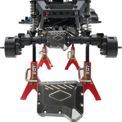 FKRTQIYN Messing C-Hubs Caster-Blöcke und Diff-Abdeckung für 1/10 RC-Crawler-kompatibel mit TRX6-Zähler-Zähler-Gewicht-Upgrade-Teilen kompatibel von FKRTQIYN