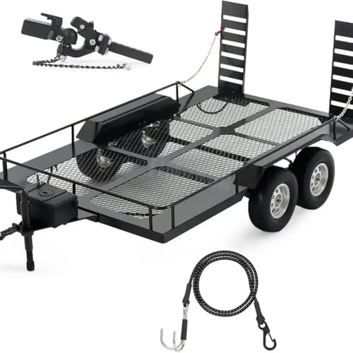 FKRTQIYN Metal Builder für 1/10 RC -Anhänger mit Hitch Receiver und Transportseilen mit Crawler Cars TRX6 kompatibel FKRTQIYN Metal Builder für 1/10 RC -Anhänger mit Hitch Receiver und Transportseilen mit Crawler Cars TRX6 kompatibel von FKRTQIYN