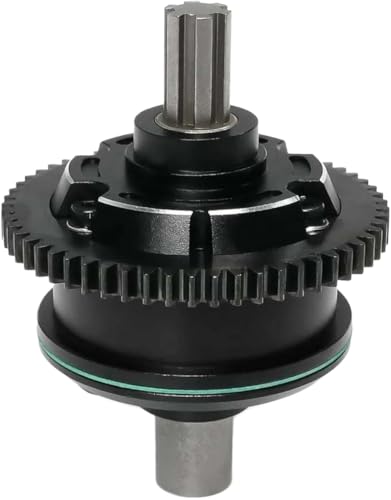 FKRTQIYN Metal Center Diff -Set 57T kompatibel mit ARA311165 für 1/10 Ausgestoßener 4S V2 und 1/8 Mojave 4S Upgrade -Teil(Black) von FKRTQIYN