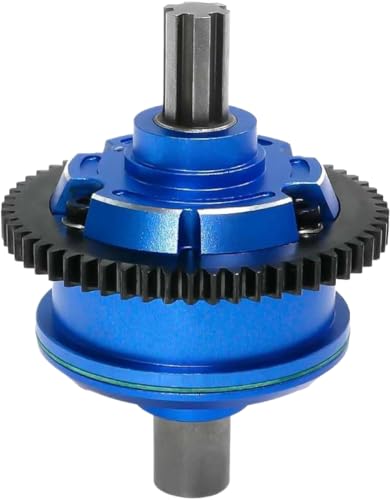 FKRTQIYN Metal Center Diff -Set 57T kompatibel mit ARA311165 für 1/10 Ausgestoßener 4S V2 und 1/8 Mojave 4S Upgrade -Teil(Blue) von FKRTQIYN