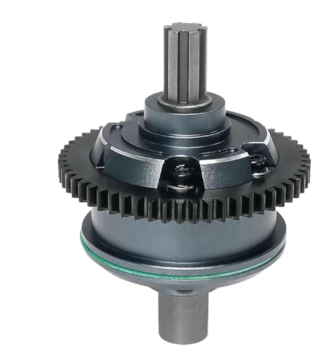 FKRTQIYN Metal Center Diff -Set 57T kompatibel mit ARA311165 für 1/10 Ausgestoßener 4S V2 und 1/8 Mojave 4S Upgrade -Teil(Dark Grey) von FKRTQIYN