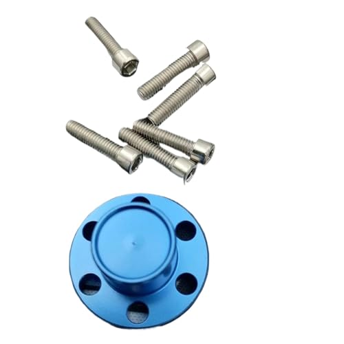 FKRTQIYN Metall -Hub -Kappen für 1/10 RC Crawler -Räder kompatibel mit Beadlock -Felgen DIY -Upgrade -Teile(Blue) von FKRTQIYN