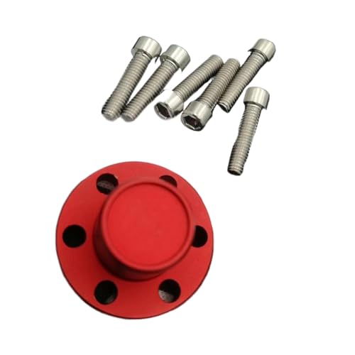 FKRTQIYN Metall -Hub -Kappen für 1/10 RC Crawler -Räder kompatibel mit Beadlock -Felgen DIY -Upgrade -Teile(Red) von FKRTQIYN
