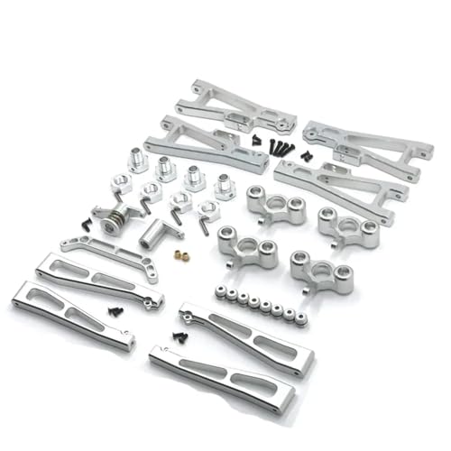 FKRTQIYN Metall Suspension ARM -Stützmittelträger mit J3 1/10 RC -Auto -Upgrade -Teilen kompatibel(Silver) von FKRTQIYN