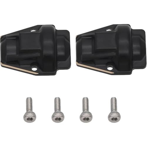 FKRTQIYN Schwarzbeschichtete 15G Messing Diff -Abdeckung für 1 18 -Skala RC Crawler kompatibel mit Aufstieg 18 Modelle Ersatzteil für Differentialgehäuse von FKRTQIYN