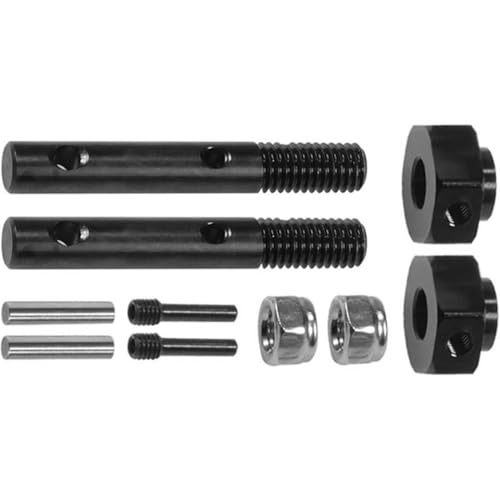 FKRTQIYN Stahl 4,4 mm verdickte Antriebswelle mit Portal -Stub -Achsen für 1/10 RC -Crawler, die mit F9 kompatibel sind von FKRTQIYN