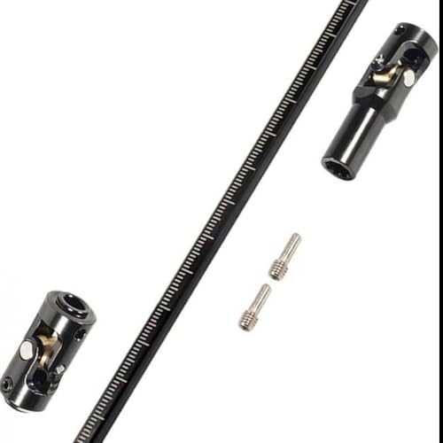 FKRTQIYN Trennbares beherrschter Edelstahlantriebswelle 68-229 mm für 1/10 RC-Crawler-Crawler-kompatibel mit Gspeed UTB10 Pro(1pcs Black) von FKRTQIYN