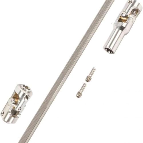 FKRTQIYN Trennbares beherrschter Edelstahlantriebswelle 68-229 mm für 1/10 RC-Crawler-Crawler-kompatibel mit Gspeed UTB10 Pro(1pcs Silver) von FKRTQIYN