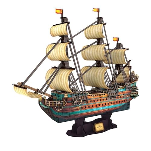 FLADO 3D-Puzzles, Spanische Armada, Stereo-Puzzle-Modell, 3D-Modellbausätze, DIY-Kunsthandwerk, Schiffsmodellbausätze, Spielzeug, 3D-Malpuzzle-Set von FLADO