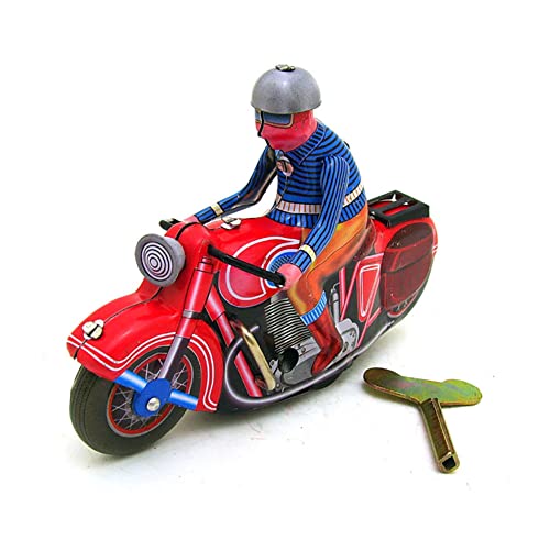 FLADO Aufzieh-Blechspielzeug MS368, einzelnes Motorrad aus Eisen, Eltern-Kind-Interaktion, Vintage-Sammlerstück, nostalgisches Thema, personalisierte Dekoration von FLADO