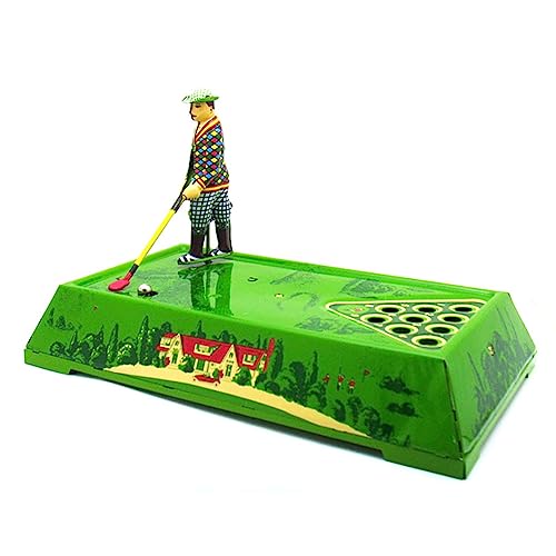 FLADO Aufziehspielzeug MS630 Golf Spielen Blechspielzeug Kreatives Geschenk Vintage Sammlerstück Kindergeschenk für Jungen Mädchen Eltern-Kind-Interaktion von FLADO