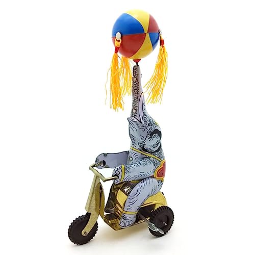 FLADO Aufziehspielzeug MS833 Elefant auf Dreirad aus Blech, nostalgisches Retro-Sammlungsspielzeug, neuartige Ornamente, Blechspielzeug, kreatives Vintage-Sammelgeschenk FLADO Aufziehspielzeug MS833 Elefant auf Dreirad aus Blech, nostalgisches Retro-Sammlungsspielzeug, neuartige Ornamente, Blechspielzeug, kreatives Vintage-Sammelgeschenk von FLADO