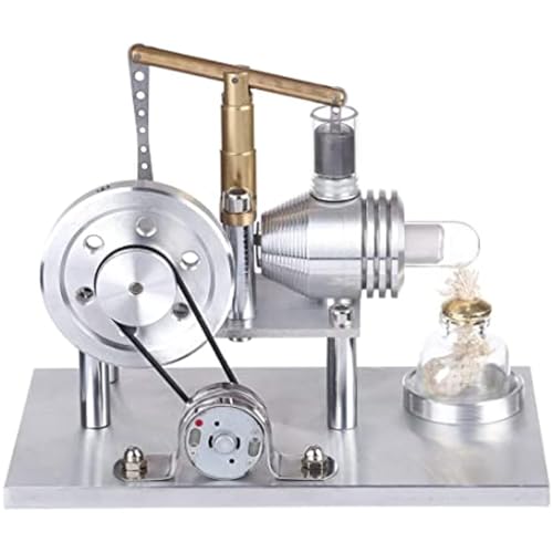 FLADO Balance Metall-Stirlingmotor-Generatormodell, Stromgeneratormotor, Stirlingmotor-Bausatz, physikalisches Experiment, Geschenk für Erwachsene und Kinder von FLADO