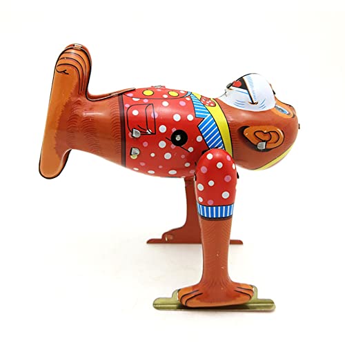 FLADO Blechspielzeug Retro MS655 Affenbecher, akrobatisches Affen-Aufziehspielzeug, nostalgisches Thema, Vintage-Sammlerstück, Kindergeschenk für Jungen und Mädchen FLADO Blechspielzeug Retro MS655 Affenbecher, akrobatisches Affen-Aufziehspielzeug, nostalgisches Thema, Vintage-Sammlerstück, Kindergeschenk für Jungen und Mädchen von FLADO