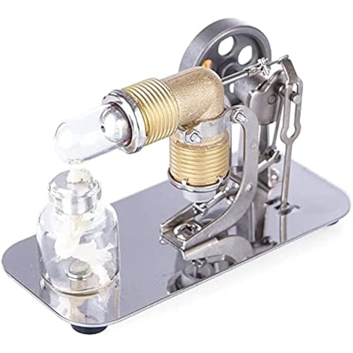 FLADO Hochtemperatur-Stirlingmotor-Bausatz, Metall-Stirlingmotor-Modell, physikalisches Experiment, Geschenk für Erwachsene und Kinder von FLADO