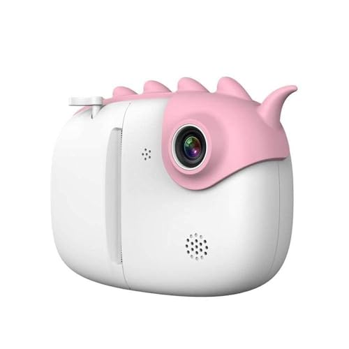 FLADO Kinderkamera Cartoon Mini Digitalfoto 3,0-Zoll-Touchscreen-Thermodrucker, Dual-Kamera-Kinderkamera, Fallfestigkeit, Sofortaufnahme (Rosa) von FLADO