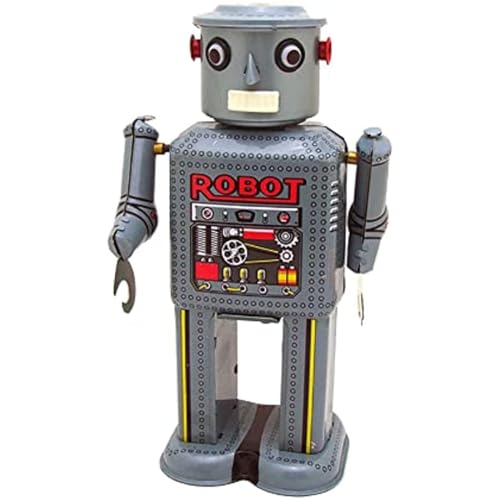 FLADO Mechanisches Roboter-Blechspielzeug, Kinder-Retro-Roboter-Spielzeugornamente, Uhrwerk-Spielzeug, Sammlerspielzeug für Erwachsene, kreative Geschenke für Kinder, Erwachsene, Jungen von FLADO
