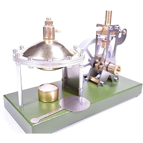 FLADO Metall Stirlingmotor Dampfmaschine Modell UFO Spin Suspension Dampfmaschine mit Kessel, Geschenk für Technikbegeisterte und Kinder von FLADO