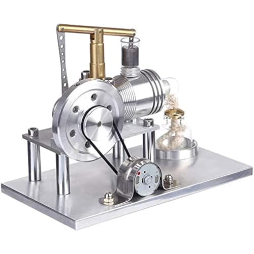 FLADO Stirlingmotor-Bausatz, Balance-Metall-Stirlingmotor-Generator-Modell, Stromgenerator-Motor, physikalisches Experiment, Geschenk für Erwachsene und Kinder von FLADO