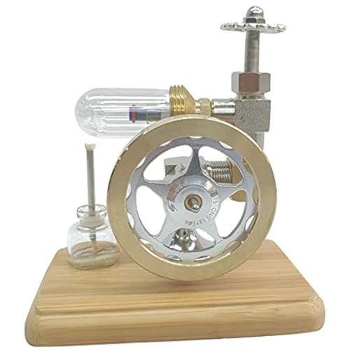 FLADO Stirlingmotor-Modell, einstellbare Geschwindigkeit, Dampfmaschine, Unterricht, Physik, Wissenschaft, Geburtstagsgeschenk, Dekoration, physikalisches Experiment von FLADO