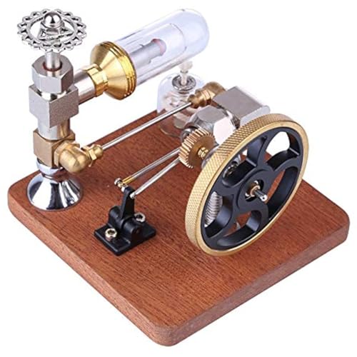 FLADO Stirlingmotor-Modell, freier Kolben, einstellbare Geschwindigkeit, externer Verbrennungsmotor, Dampfmaschine, Physik, Wissenschaft, Geburtstagsgeschenk, physikalisches Experiment von FLADO