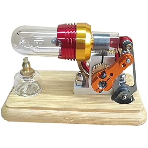 FLADO Stirlingmotor-Modellbausatz, einfach zu bedienendes Heißluftmotormodell, Edelstahl-Wärmedampfgenerator-Modell für Präsentationen im Klassenzimmer von FLADO