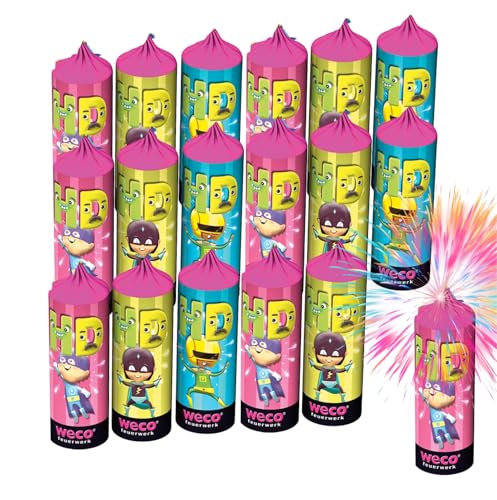 FLAME X BURN Hans Dampf XXL Set – 8-teiliges Jugendspaß und Tischartikel Kat. F1 für Silvester, Partys und Jugendliche & Kinder 2026 von FLAME X BURN