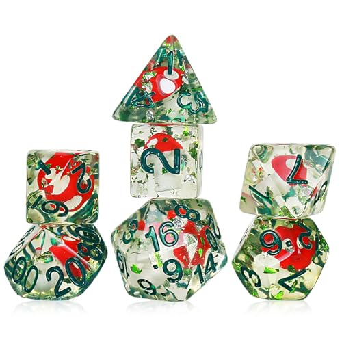 Mushroom Dice Horrible D20 Dice Deep Forest Dangerous Dice Horror Dice Dungeons & Dragons Board Game Würfel von FLASHOWL