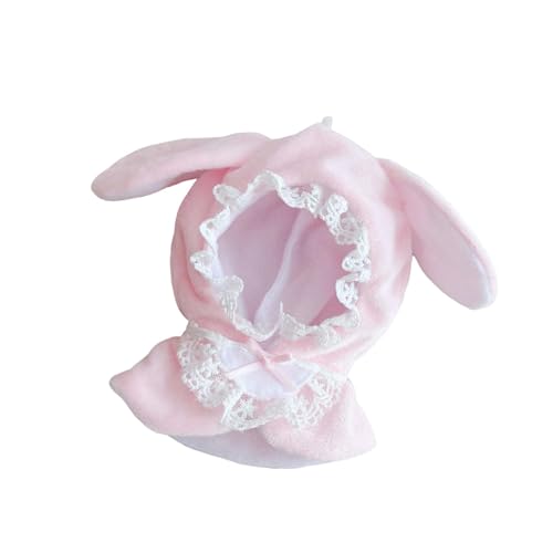 FLCPJGV Puppen Hoodie Cape für 15cm Und 17cm Puppen Handgefertigte Modeaccessoires, ROSA von FLCPJGV