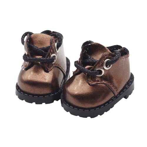 FLCPJGV Puppenschuhe für Kleine Mädchen, Ankleidezubehör für 15 cm Puppen, Braun FLCPJGV Puppenschuhe für Kleine Mädchen, Ankleidezubehör für 15 cm Puppen, Braun von FLCPJGV