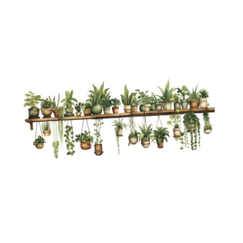 FLCPJGV Topfpflanzen Wandaufkleber PVC Wandtaste für Klassenzimmer Wohnkultur FLCPJGV Topfpflanzen Wandaufkleber PVC Wandtaste für Klassenzimmer Wohnkultur von FLCPJGV