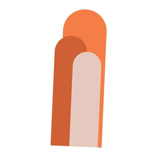 FLCPJGV Wandaufkleber, Geometrisches Design, Abnehmbar, Kunst für Wandgestaltung in Büro Und Kinderzimmer, Orange FLCPJGV Wandaufkleber, Geometrisches Design, Abnehmbar, Kunst für Wandgestaltung in Büro Und Kinderzimmer, Orange von FLCPJGV