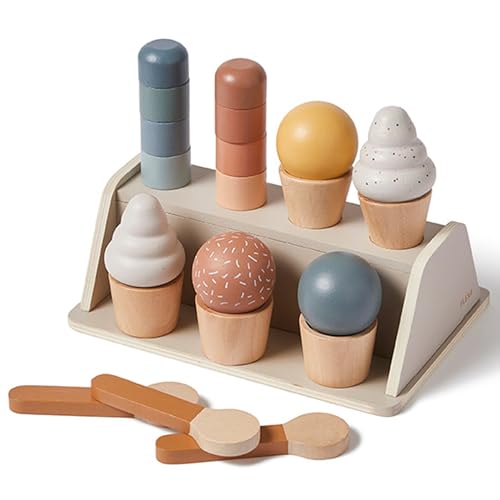 FLEXA Eisladen Kinder Holz | Eisdiele für Rollenspiele mit Einkaufsladen | Montessori Spielzeug ab 2-3 Jahre | Kaufladen & Kinderküche Zubehör | Kaufmannsladen & Spielküche Zubehör für Jungen Mädchen FLEXA Eisladen Kinder Holz | Eisdiele für Rollenspiele mit Einkaufsladen | Montessori Spielzeug ab 2-3 Jahre | Kaufladen & Kinderküche Zubehör | Kaufmannsladen & Spielküche Zubehör für Jungen Mädchen von Flexa