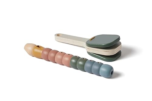 FLEXA Flöte & Klapper Musikinstrumente Kinder Set, 2-teiliges Holzspielzeug, Baby Musikspielzeug, Montessori Musikalische Spielzeuge für Babies, Kinderspielzeug Geschenke für Kleinkinder FLEXA Flöte & Klapper Musikinstrumente Kinder Set, 2-teiliges Holzspielzeug, Baby Musikspielzeug, Montessori Musikalische Spielzeuge für Babies, Kinderspielzeug Geschenke für Kleinkinder von Flexa